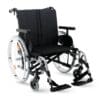 Breezy RubiX Manual Wheelchair, 18/19" Depth, Fixed Backrest, Blue