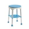 Max Mobility Delta S34 swivel shower stool with round padded seat and aluminium frame