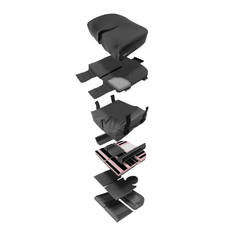 Spex Constructa Flex Cushion, High Contour. Includes Pelvic Adjustment Kit and Spare Cover