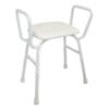 Aluminium Shower Stool, padded seat