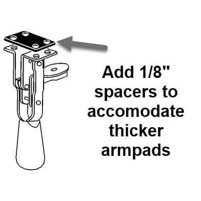 Therafin Spacers, 1/8" Tray Clamp (2Pc)
