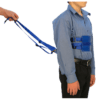 Walking rein for the very active "escapologist" fitted with chest pad waist belt, shoulder straps