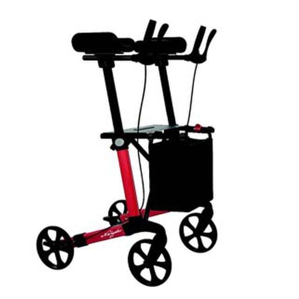 Rehasense Navigator forearm walker with four wheels, forearm supports and seat