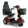 Shoprider Three Wheel Mobility Scooter With Modesty Panel, SWL 136Kg, 50 AMP Battery, 5 AMP Charger