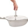 Etac Clean and Swift grey polypropylene commode pan with lid and carry handle