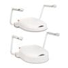 Etac Hi-Loo Toilet Seat Raiser Fixed Height, Angled with Arm Supports