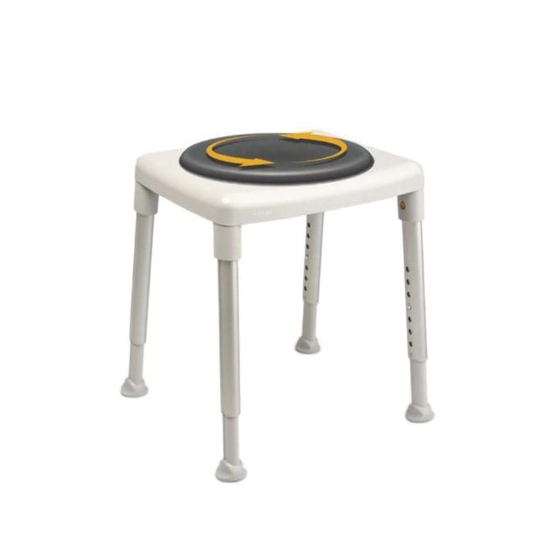 Etac Smart Shower Stool with Swivel Pad, Grey