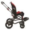 R82 Stingray frame, 7" turn front wheels, rear QR, solid wheels, front brake central, no hand brake