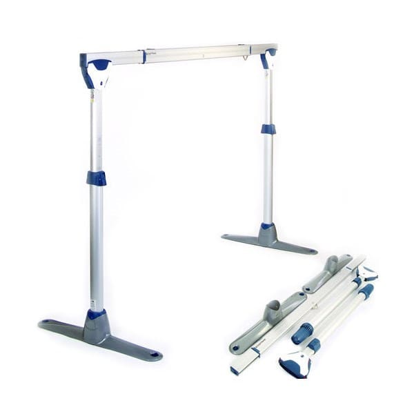 Arjo Easytrack two post freestanding aluminium gantry with extendable rail for a ceiling hoist