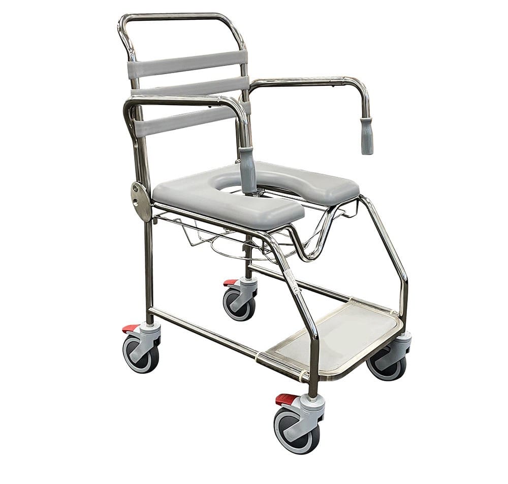 Reliant Mobile Shower Commode, 200kg, Incl Seat and Pan Carrier