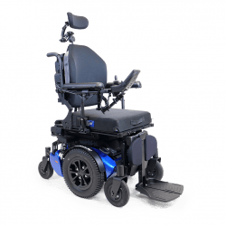 Amylior Alltrack M3 mid-wheel drive power wheelchair with powered seating
