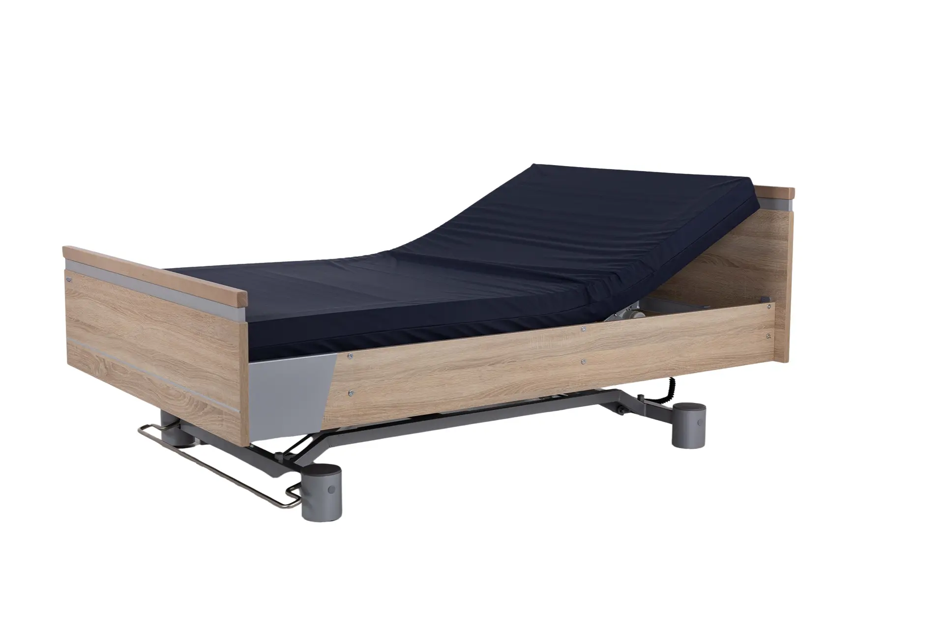 Malsch Aura Healthcare Bed, Wide Single, Vertical Split Sides, Integrated Bed Extension, Slide Panel - Image 12