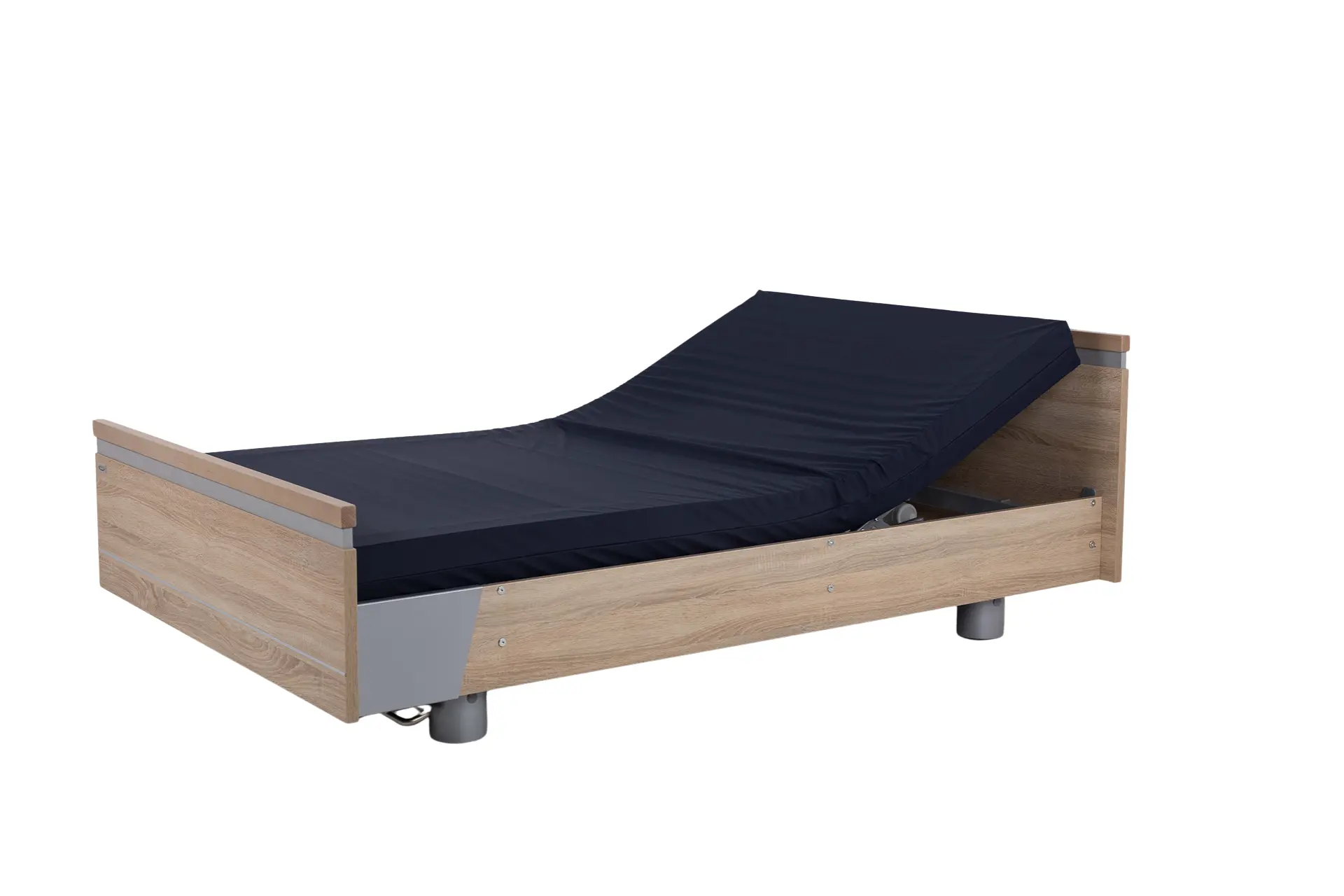 Malsch Aura Healthcare Bed, Wide Single, Vertical Split Sides, Integrated Bed Extension, Slide Panel - Image 17