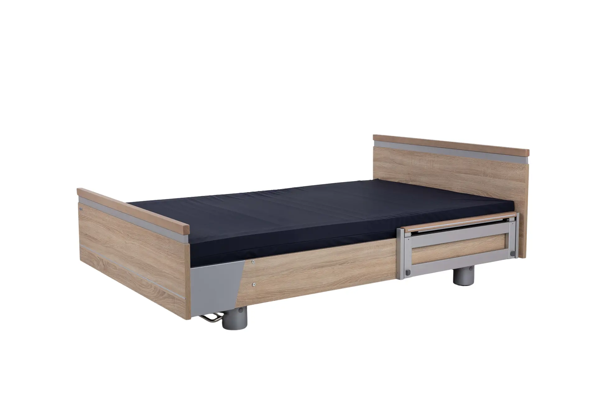 Malsch Aura Healthcare Bed, Wide Single, Vertical Split Sides, Integrated Bed Extension, Slide Panel - Image 18