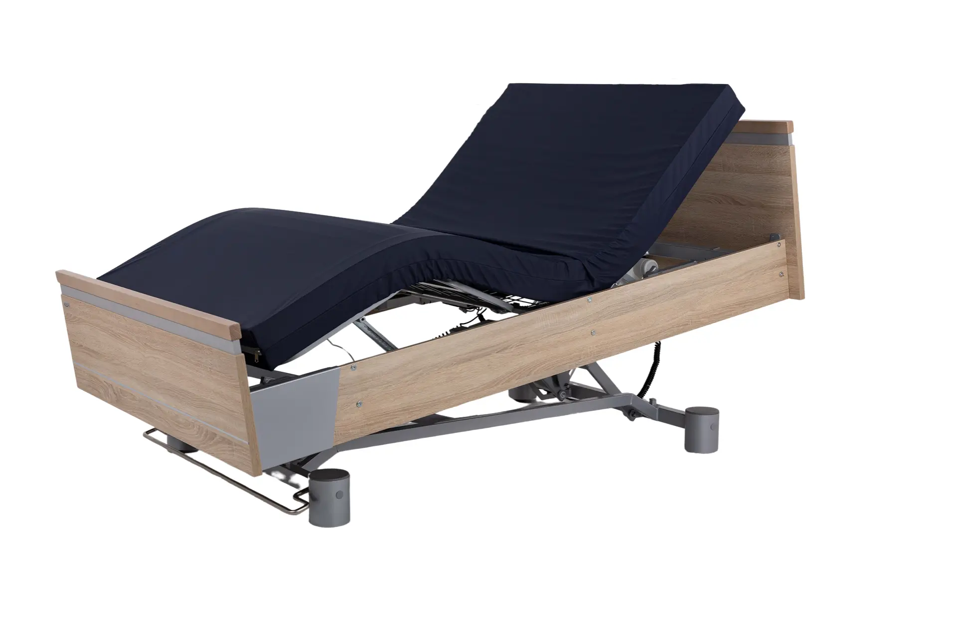 Malsch Aura Healthcare Bed, Wide Single, Vertical Split Sides, Integrated Bed Extension, Slide Panel - Image 4