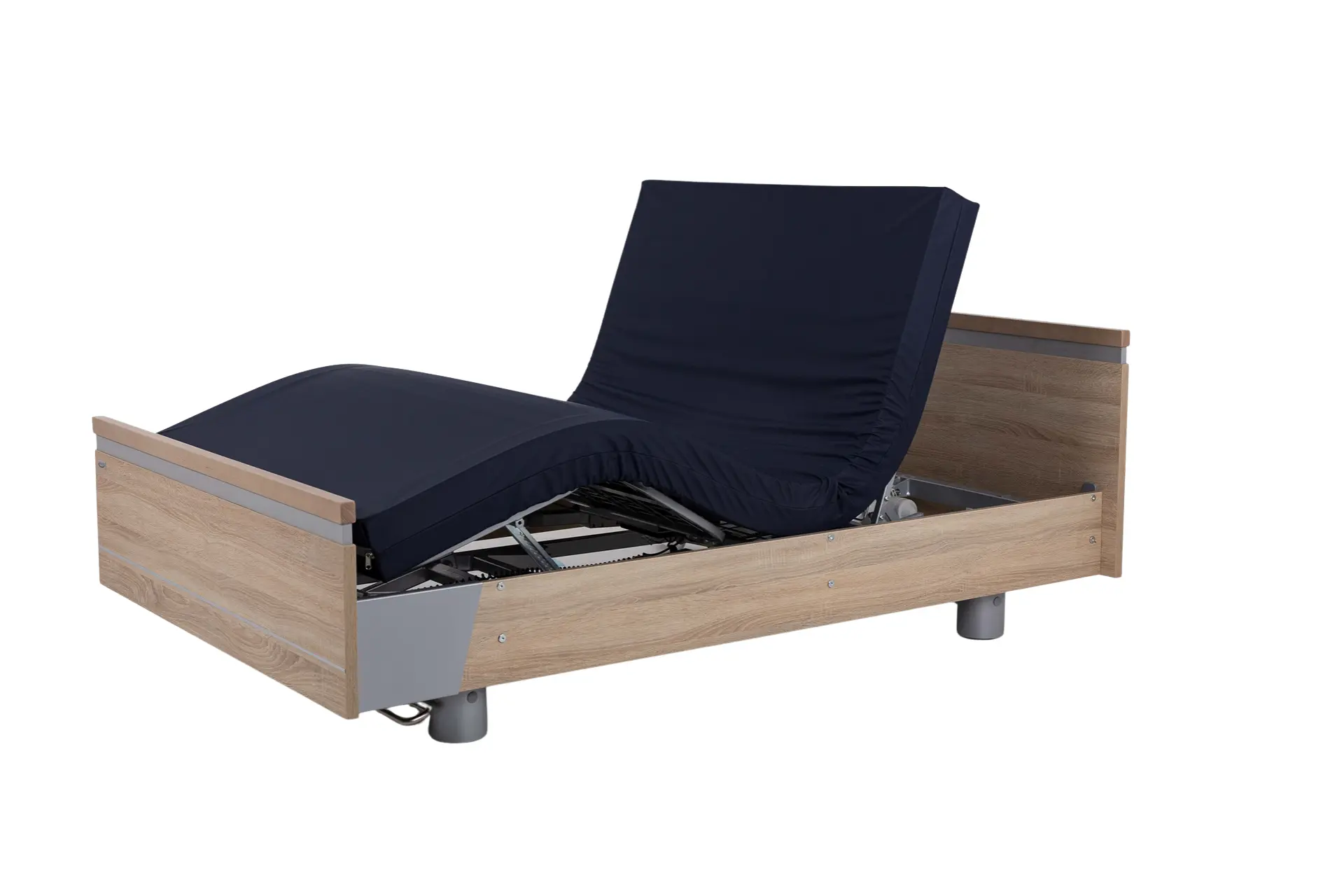 Malsch Aura Healthcare Bed, Wide Single, Vertical Split Sides, Integrated Bed Extension, Slide Panel - Image 5