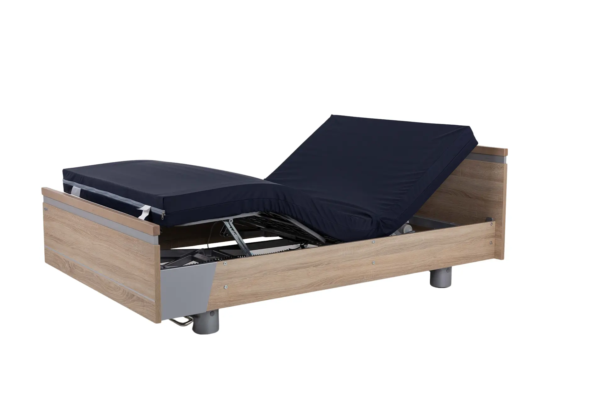 Malsch Aura Healthcare Bed, Wide Single, Vertical Split Sides, Integrated Bed Extension, Slide Panel - Image 6