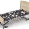 Accora Empresa floorline bed lowered to floor height with Arc headboard