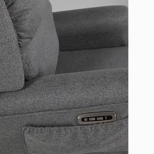 Oscar Barwon electric lift recliner chair in Oscar Suede fabric (view 3)