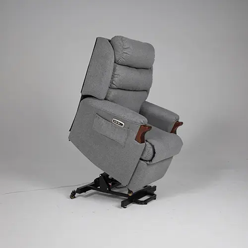 Oscar Barwon electric lift recliner chair in Oscar Suede fabric (view 7)