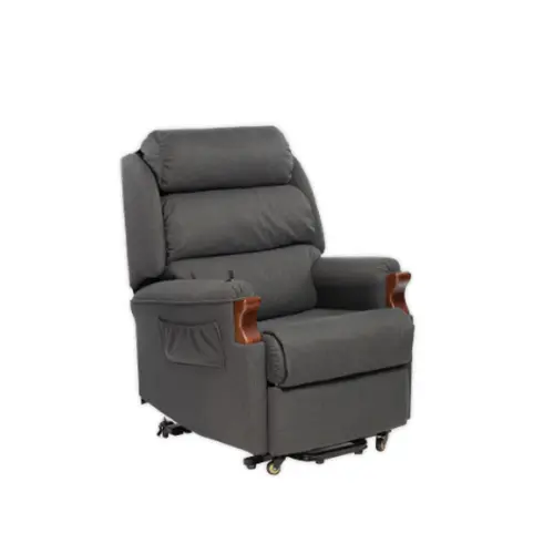Oscar Barwon electric lift recliner chair in Oscar Suede fabric (view 9)