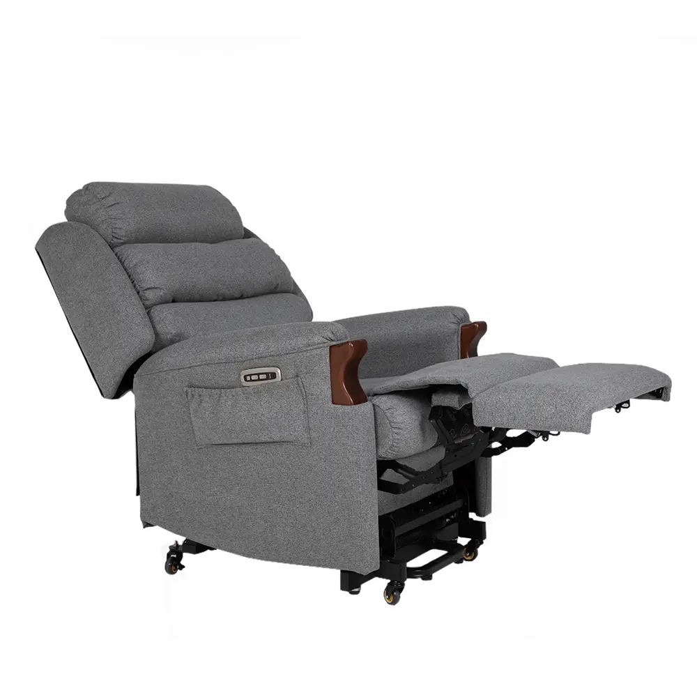 Oscar Barwon electric lift recliner chair in Oscar Suede fabric
