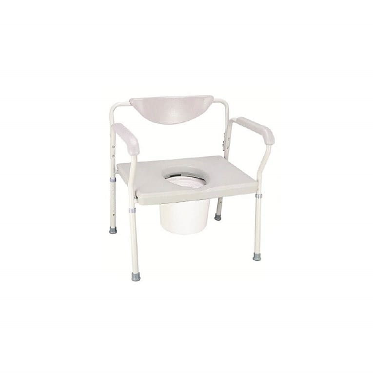 BE Commode, Bariatric, Xtra Wide with Padded Back, Adj