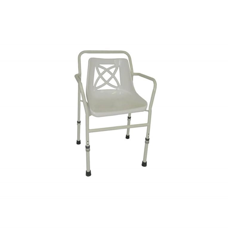 BE Shower Chair, Adj Hgt, Armrests