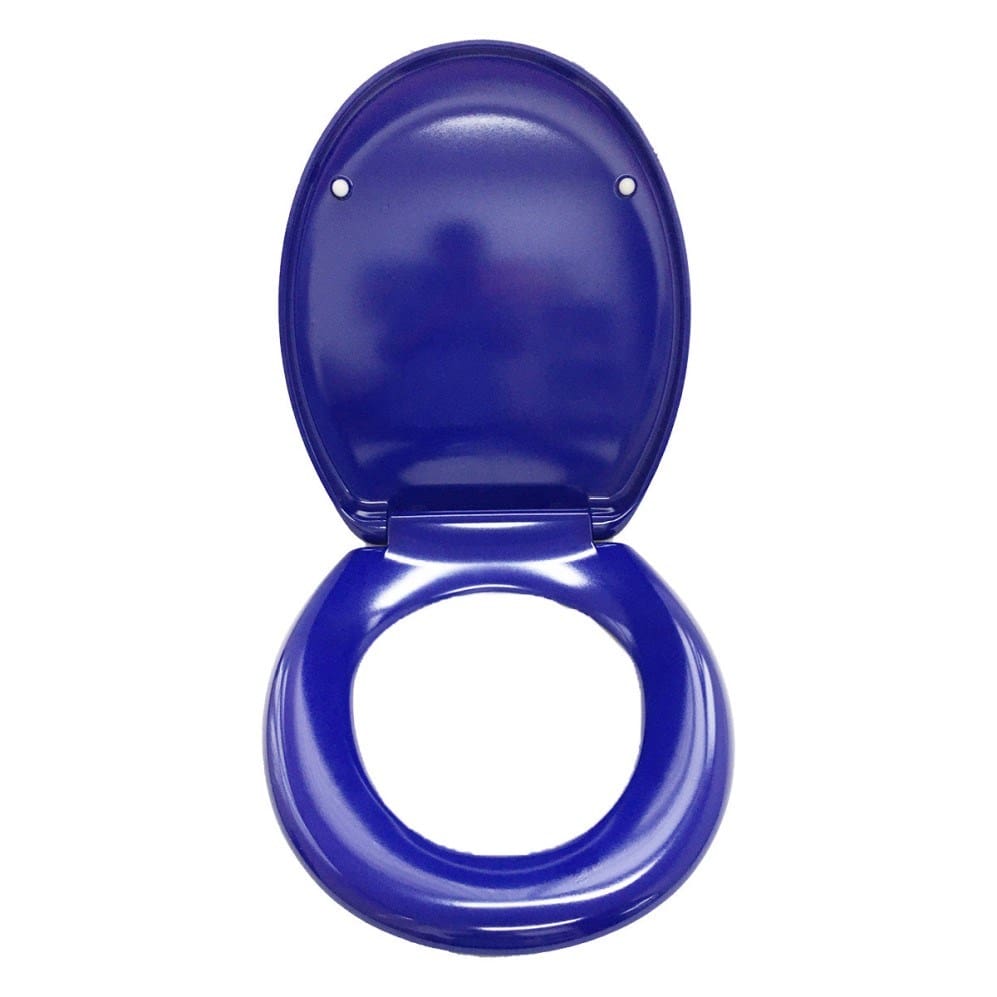 BetterLiving Cognitive Assistance Toilet Seat, Blue, Top and Bottom Fixing