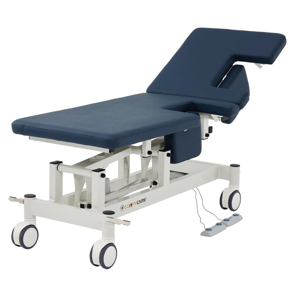 Two Section Cardiology Couch - Navy Blue