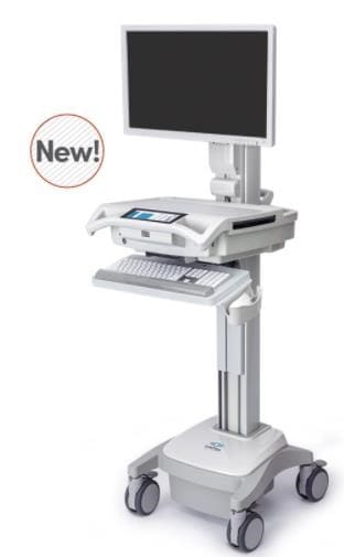 Capsa Trio Computing Cart, Powered, Electric Lift, Electric Lock