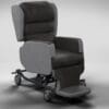 Accora Configura Advance electric tilt in space care chair in charcoal vinyl