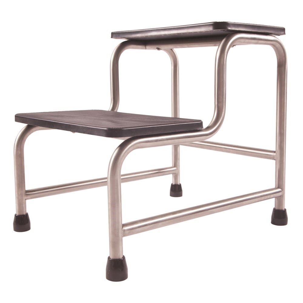 Double Metal Step With Rubber non Slip Surface
