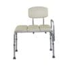 Endeavour Life Care padded bath transfer bench with padded seat, back and side handle
