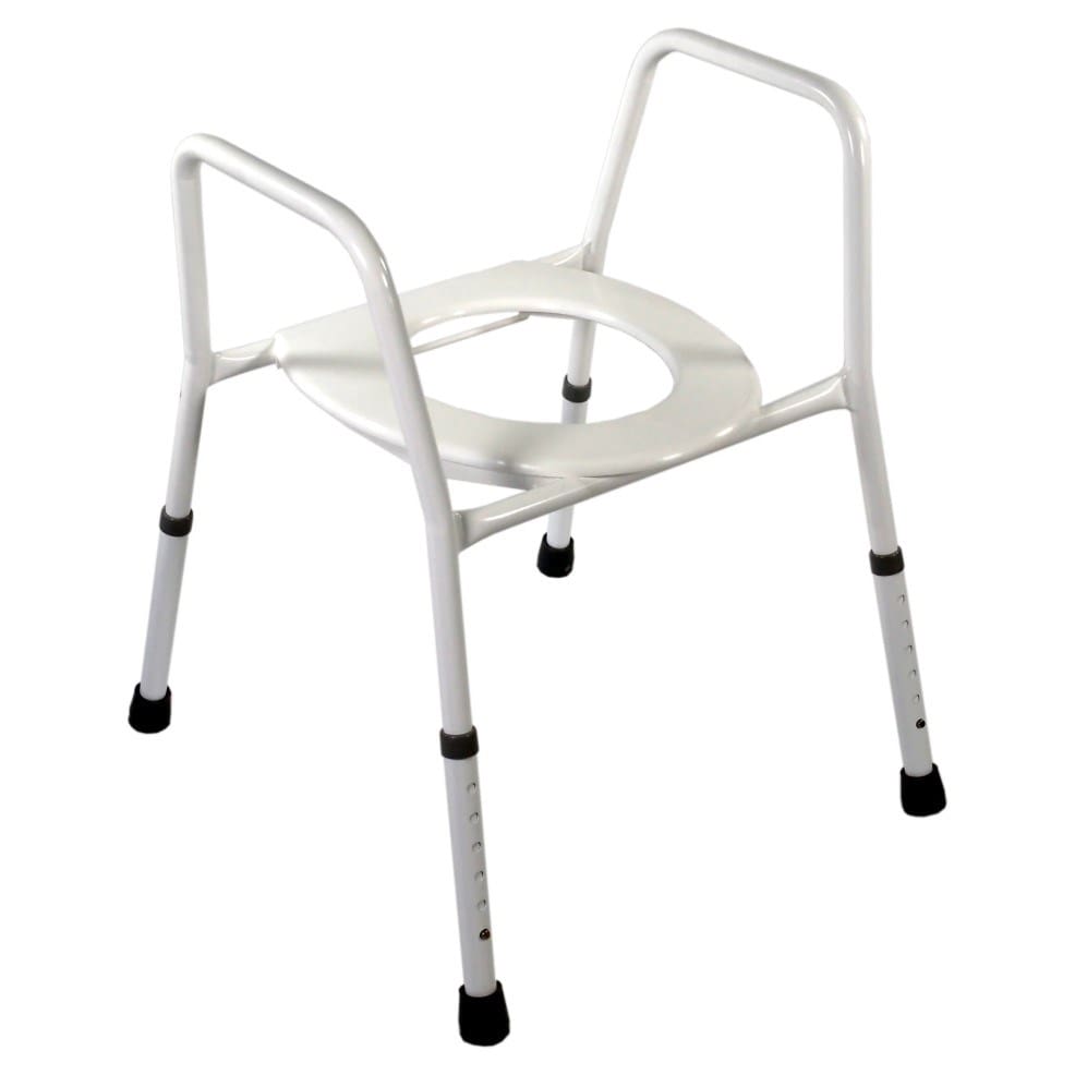 Overtoilet Aid, Height Adjustable, with Splashguard