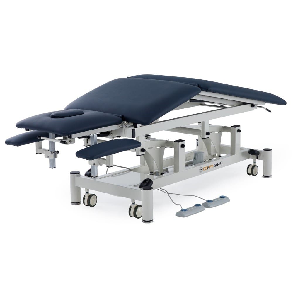 5 Section Hi Lo Electric couch - Postural drainage, up down arm rests with 2 motors