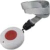 Cura1 2588 personal emergency transmitter pendant with large rubber button and neck lanyard