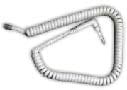 Curly Cord RJ12 to R/A Plug, for Use with FM2549 (Check Options)