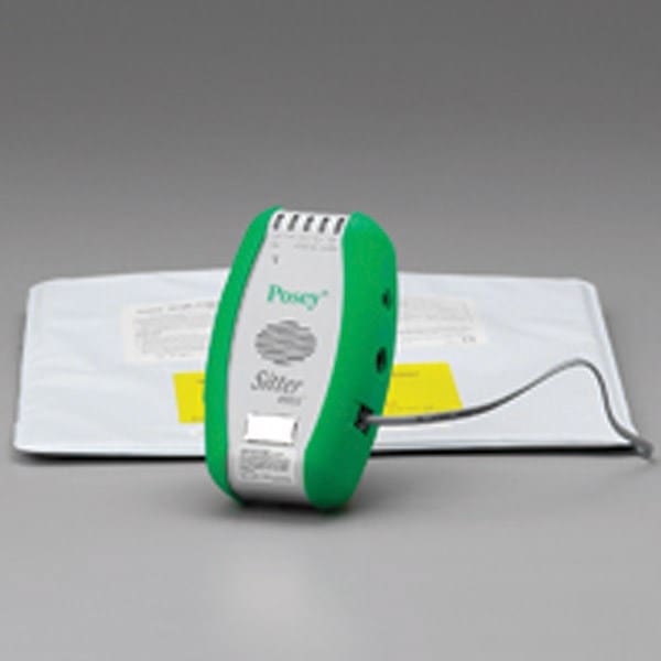 Posey Sitter Elite fall prevention alarm monitor with sensor pad lead