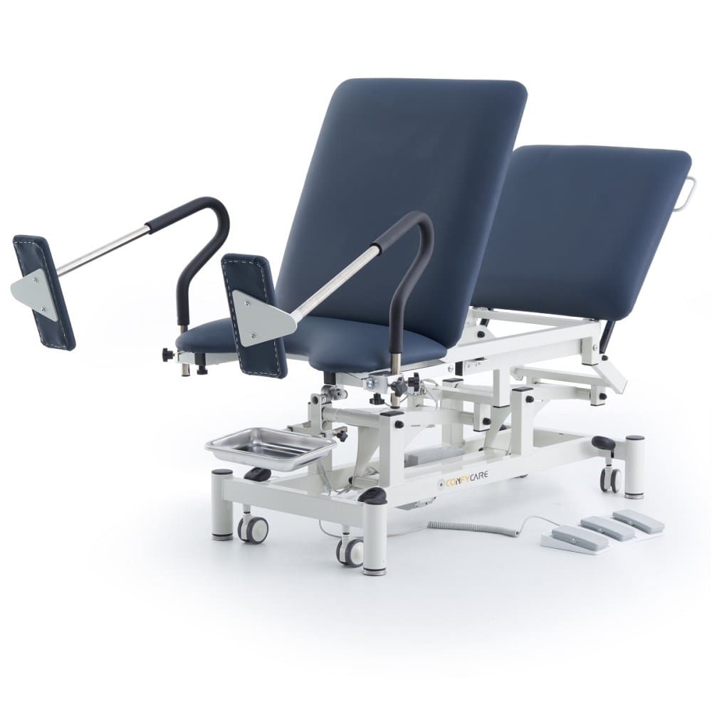Premium Gynae Chair, dual motor, multiple treatment option. Gas struts