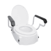 Toilet Seat Raiser with Flip Back Armrests
