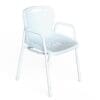 K Care Shower Chair with Arms and Plastic Seat