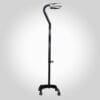 Swan Neck Cane Anodised Black with X Base