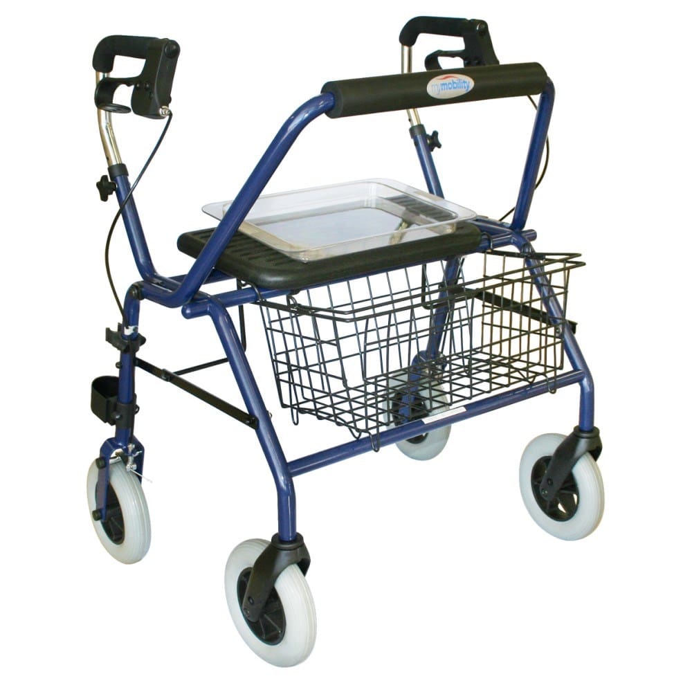 Seat Walker, Maxi, Sngl Whls, H Brakes, 8" Castors