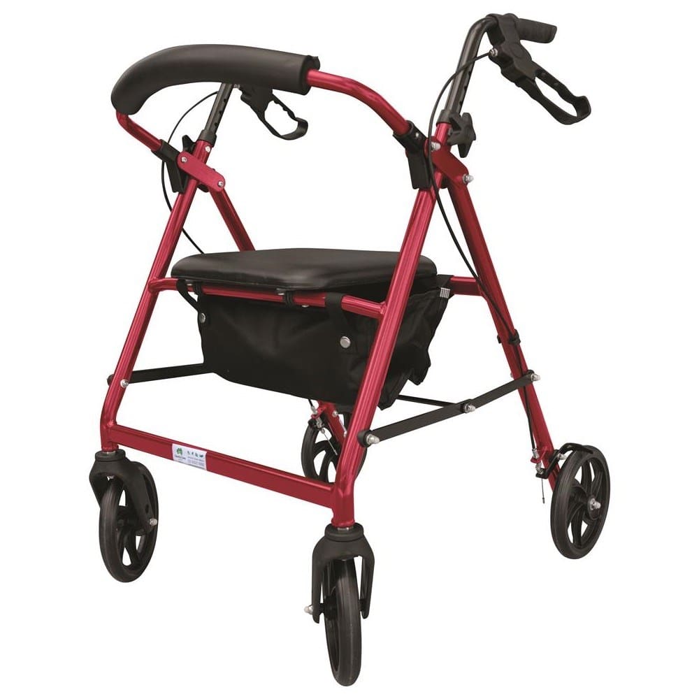 Budget Alum Seat Walker - Red