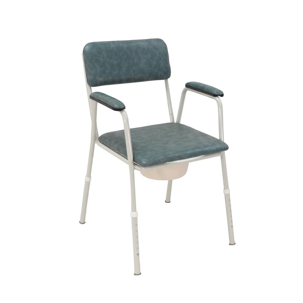 Deluxe Bedside Commode, Greystone