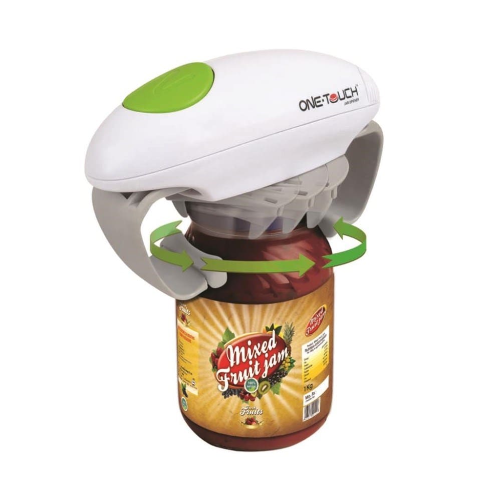 One Touch automatic jar opener, battery powered with one button operation