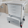 Medication Cart, 5 Dr, Coloured Cabinet