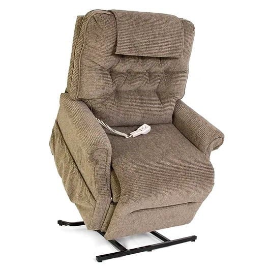 Pride Mobility Lift Chair/ Recliner Bariatric 3 Position Fabric/Vinyl. Inc lithium battery back-up