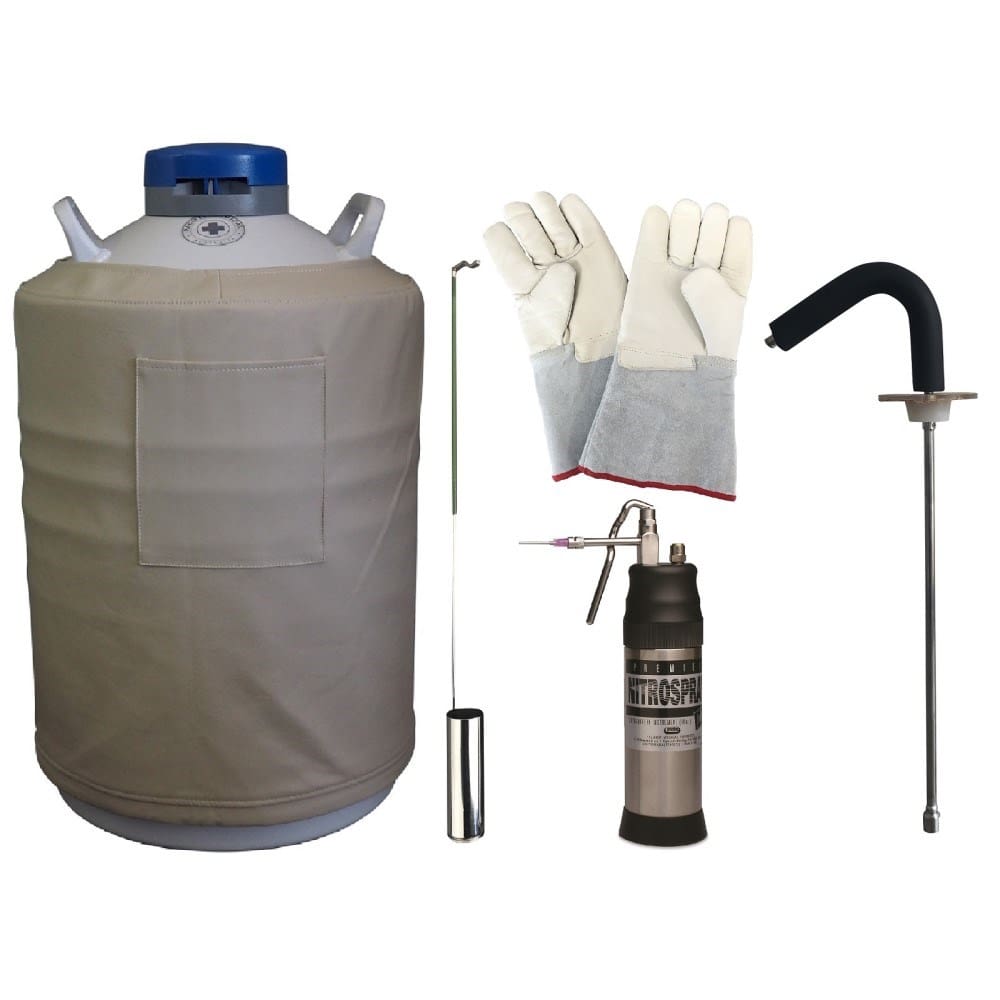 Cryotherapy Package - Includes Nitrospray 300ml, Dewar 20Lt, Extractor & Gloves